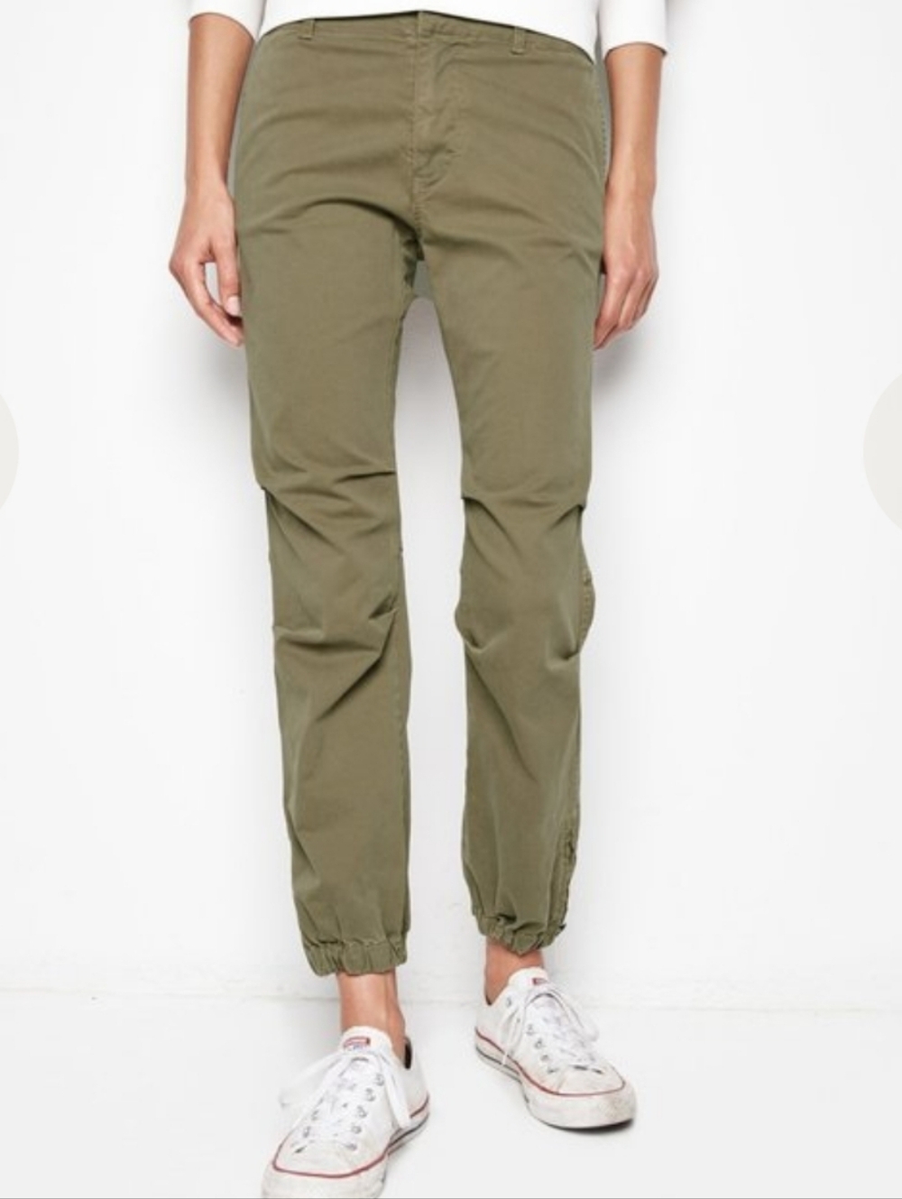 Nili Lotan Olive Green Jogger Pants